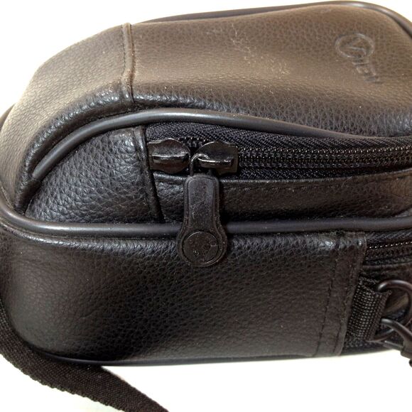Vintage View Black Crossbody Camera / Phone Case & Wallet w/ Adjustable Strap - Picture 7 of 12